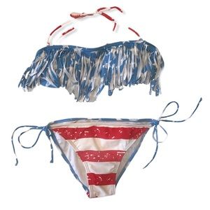 Stars & Stripes 2 piece Bikini-EUC-Sz Small
